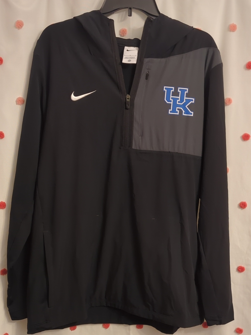 Nike Black & Gray UK Wildcats Quarter-Zip Windbreaker